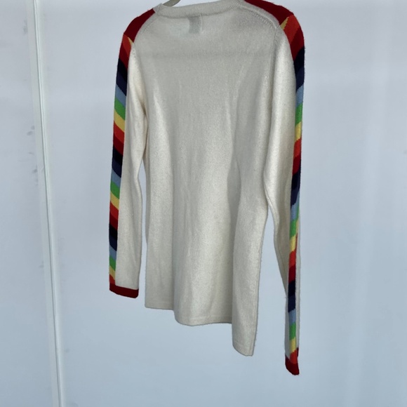 MADELEINE THOMPSON Cream Lodi Pullover Sweater🌈 - Picture 7 of 7